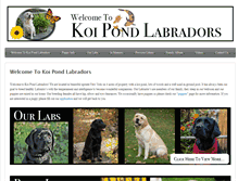 Tablet Screenshot of koipondlabradors.com